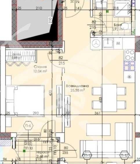 Двустаен апартамент в Пловдив, Тракия - 63 кв.м за 1247 €/кв.м - Снимка #1