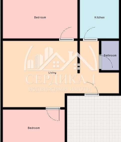 Тристаен апартамент в София, Илинден - 90 кв.м за 2167 €/кв.м - Снимка #1