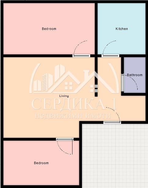 Тристаен апартамент в София, Илинден - 90 кв.м за 2167 €/кв.м - Снимка #1