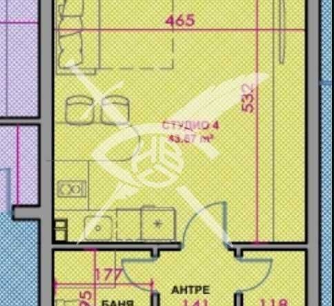 Едностаен апартамент в Поморие - 43 кв.м за 1219 €/кв.м - Снимка #1