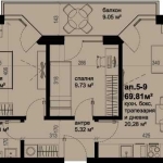 Тристаен апартамент в Бургас, Изгрев - 81 кв.м за 1309 €/кв.м - Снимка #1