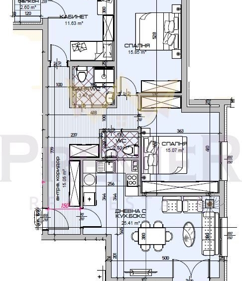 Четиристаен апартамент в Варна, Виница - 140 кв.м за 1402 €/кв.м - Снимка #1
