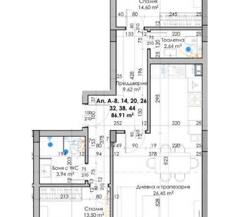 Тристаен апартамент в Пловдив, Кючук Париж - 103 кв.м за 882 €/кв.м - Снимка #1