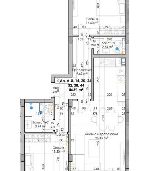 Тристаен апартамент в Пловдив, Кючук Париж - 103 кв.м за 882 €/кв.м - Снимка #1