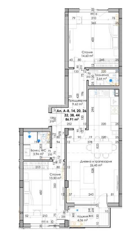 Тристаен апартамент в Пловдив, Кючук Париж - 103 кв.м за 882 €/кв.м - Снимка #1