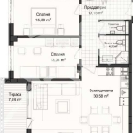 Тристаен апартамент в Пловдив, Кършияка - 115 кв.м за 854 €/кв.м - Снимка #1