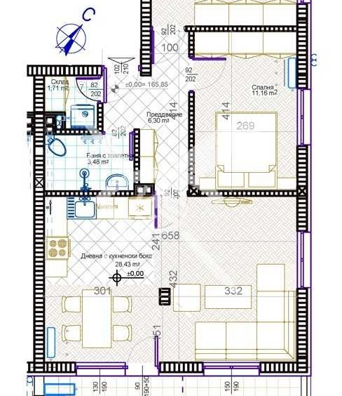 Тристаен апартамент в Пловдив, Христо Смирненски - 90 кв.м за 1080 €/кв.м - Снимка #1