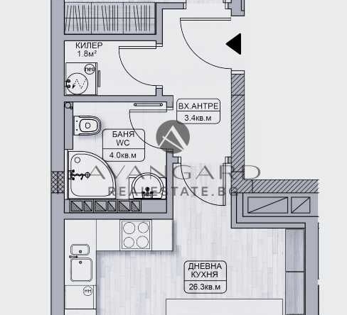 Двустаен апартамент в Пловдив, Кършияка - 80 кв.м за 1347 €/кв.м - Снимка #1
