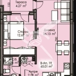 Двустаен апартамент в Бургас, Изгрев - 65 кв.м за 587 €/кв.м - Снимка #1