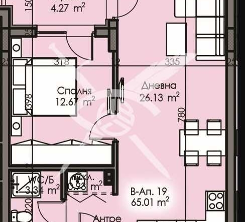 Двустаен апартамент в Бургас, Изгрев - 65 кв.м за 587 €/кв.м - Снимка #1