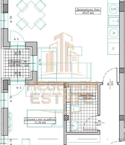 Двустаен апартамент в Варна, Кайсиева градина - 68 кв.м за 1237 €/кв.м - Снимка #1