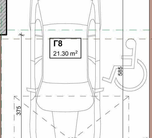 Дава се под наем Гараж / Паркомясто в София, Зона Б-5 - 24 кв.м за 169.32 € - Снимка #1