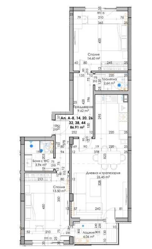 Тристаен апартамент в Пловдив, Кючук Париж - 103 кв.м за 887 €/кв.м - Снимка #1