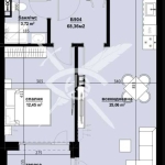 Двустаен апартамент в Бургас, Изгрев - 68 кв.м за 1162 €/кв.м - Снимка #1