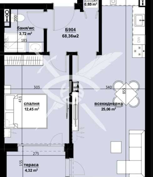 Двустаен апартамент в Бургас, Изгрев - 68 кв.м за 1162 €/кв.м - Снимка #1