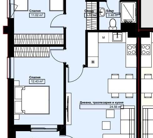 Тристаен апартамент в Асеновград - 83 кв.м за 757 €/кв.м - Снимка #1