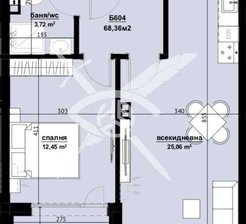 Двустаен апартамент в Бургас, Изгрев - 68 кв.м за 1177 €/кв.м - Снимка #1