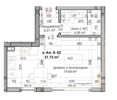Дава се под наем Едностаен апартамент в Пловдив, Кючук Париж - 41 кв.м за 21883 € - Снимка #1