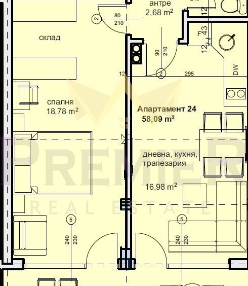 Двустаен апартамент в Балчик - 65 кв.м за 820 €/кв.м - Снимка #1