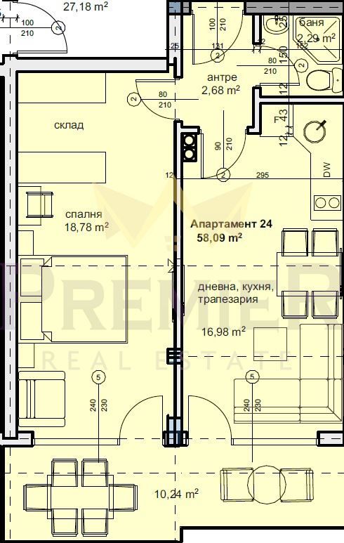 Двустаен апартамент в Балчик - 65 кв.м за 820 €/кв.м - Снимка #1