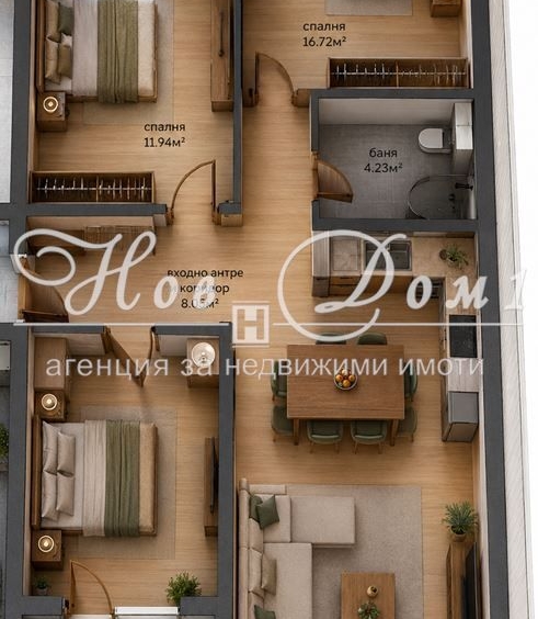 Четиристаен апартамент в София, Дървеница - 117 кв.м за 1399 €/кв.м - Снимка #1