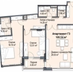 Тристаен апартамент в София, Кръстова вада - 126 кв.м за 1928 €/кв.м - Снимка #1