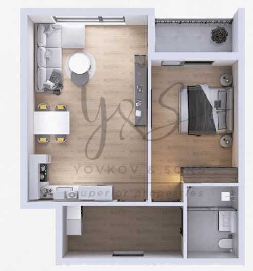 Двустаен апартамент в Пловдив, Христо Смирненски - 89 кв.м за 988 €/кв.м - Снимка #1
