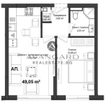 Двустаен апартамент в Пловдив, Кършияка - 58 кв.м за 922 €/кв.м - Снимка #1