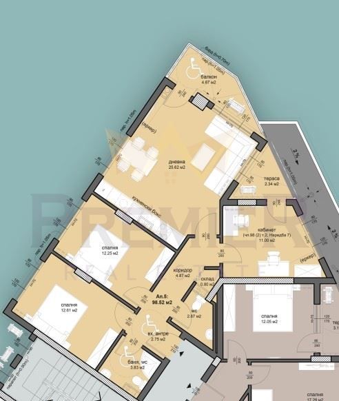 Четиристаен апартамент в Бургас, Меден рудник - зона Д - 114 кв.м за 1000 €/кв.м - Снимка #1