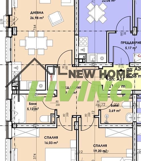 Тристаен апартамент в Пловдив, Остромила - 127 кв.м за 1200 €/кв.м - Снимка #1