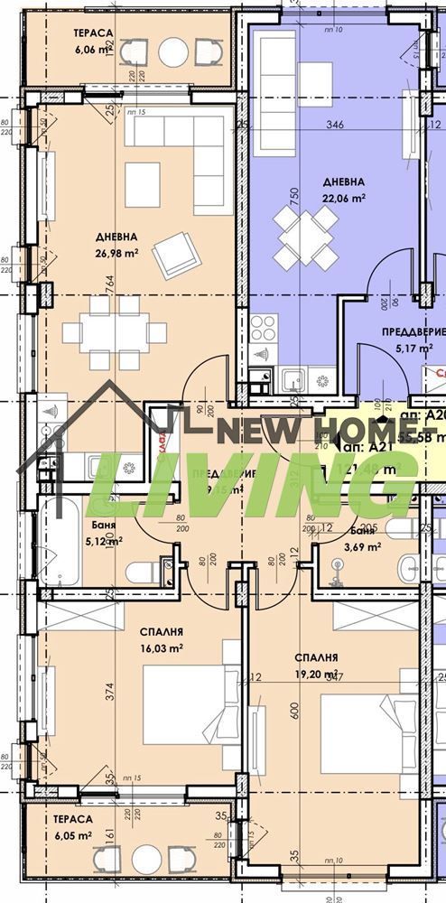 Тристаен апартамент в Пловдив, Остромила - 127 кв.м за 1200 €/кв.м - Снимка #1