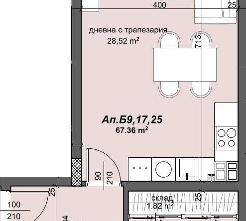 Двустаен апартамент в Пловдив, Тракия - 80 кв.м за 741 €/кв.м - Снимка #1
