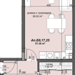 Двустаен апартамент в Пловдив, Тракия - 80 кв.м за 741 €/кв.м - Снимка #1
