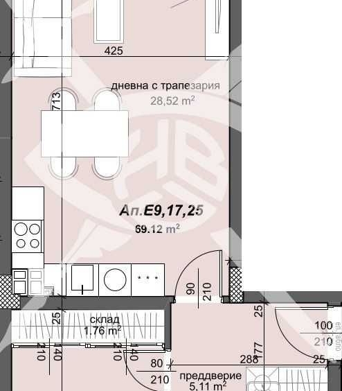 Двустаен апартамент в Пловдив, Тракия - 81 кв.м за 1403 €/кв.м - Снимка #1