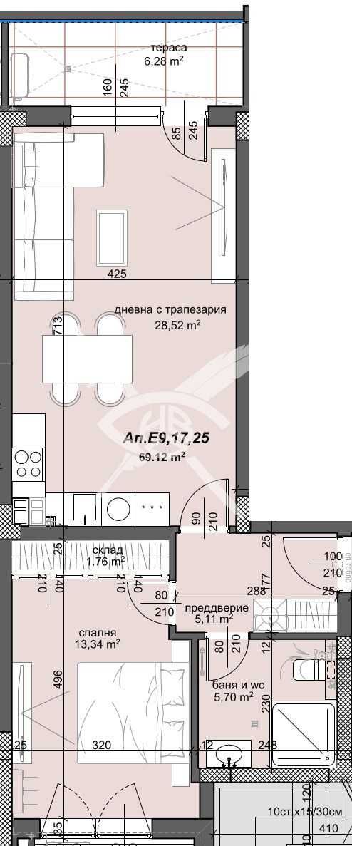 Двустаен апартамент в Пловдив, Тракия - 81 кв.м за 1253 €/кв.м - Снимка #1