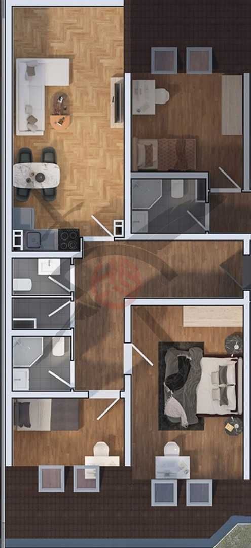 Тристаен апартамент в София, Дружба 1 - 92 кв.м за 1805 €/кв.м - Снимка #1