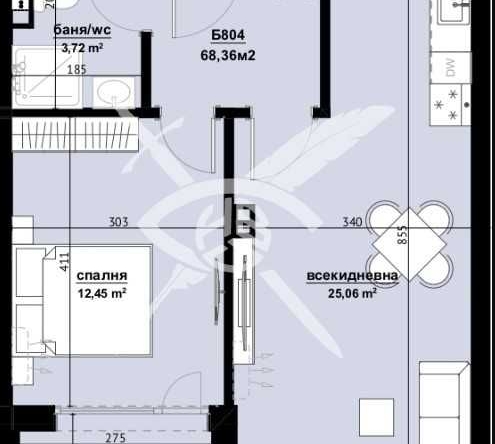 Двустаен апартамент в Бургас, Изгрев - 68 кв.м за 1192 €/кв.м - Снимка #1