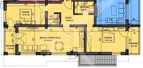 Тристаен апартамент в Пловдив, Остромила - 115 кв.м за 920 €/кв.м - Снимка #1
