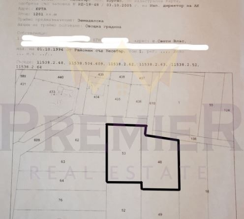 Парцел в Свети Влас - 1200 кв.м за 78 €/кв.м - Снимка #1