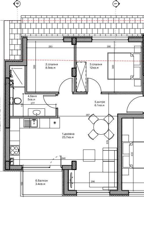 Тристаен апартамент в Пловдив, Кючук Париж - 85 кв.м за 1300 €/кв.м - Снимка #1