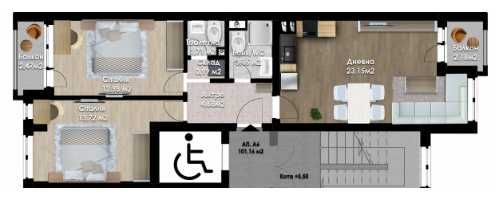 Тристаен апартамент в Пловдив, Кючук Париж - 101 кв.м за 841 €/кв.м - Снимка #1