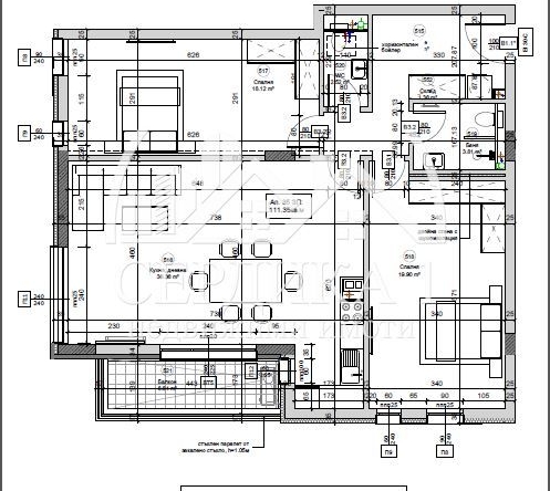 Тристаен апартамент в София, Овча купел - 132 кв.м за 1781 €/кв.м - Снимка #1