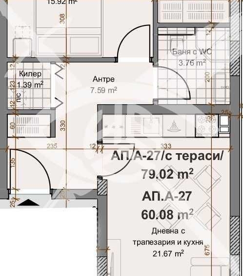 Двустаен апартамент в Пловдив, Христо Смирненски - 94 кв.м за 752 €/кв.м - Снимка #1