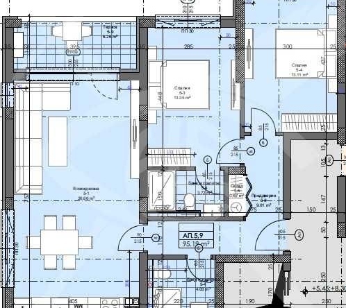 Тристаен апартамент в Асеновград - 112 кв.м за 845 €/кв.м - Снимка #1
