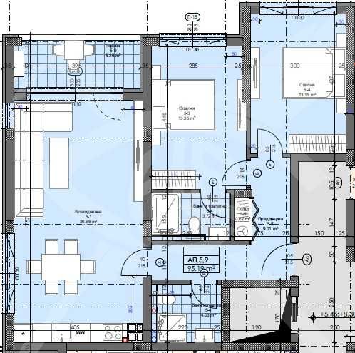 Тристаен апартамент в Асеновград - 112 кв.м за 845 €/кв.м - Снимка #1