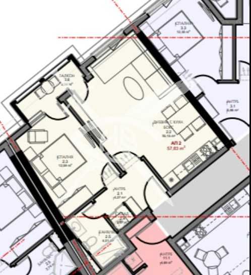 Двустаен апартамент в Поморие - 63 кв.м за 891 €/кв.м - Снимка #1