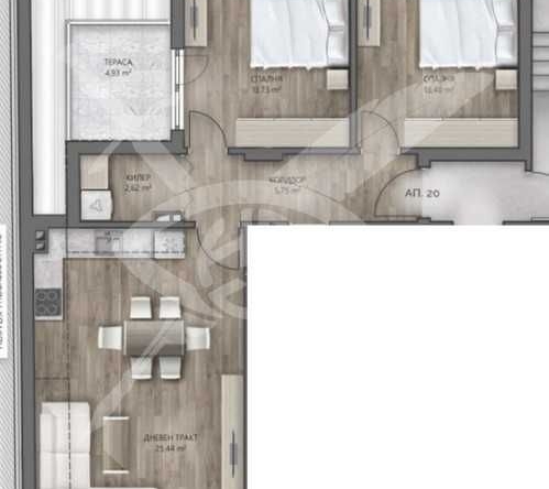 Тристаен апартамент в Варна, Погреби - 100 кв.м за 1350 €/кв.м - Снимка #1