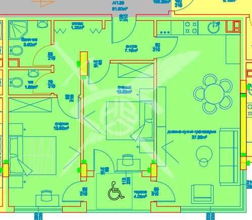 Тристаен апартамент в Бургас, Изгрев - 90 кв.м за 1564 €/кв.м - Снимка #1