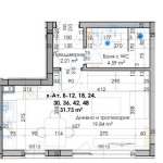 Дава се под наем Едностаен апартамент в Пловдив, Кючук Париж - 40 кв.м за 21475 € - Снимка #1