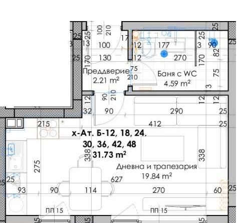 Дава се под наем Едностаен апартамент в Пловдив, Кючук Париж - 40 кв.м за 21475 € - Снимка #1